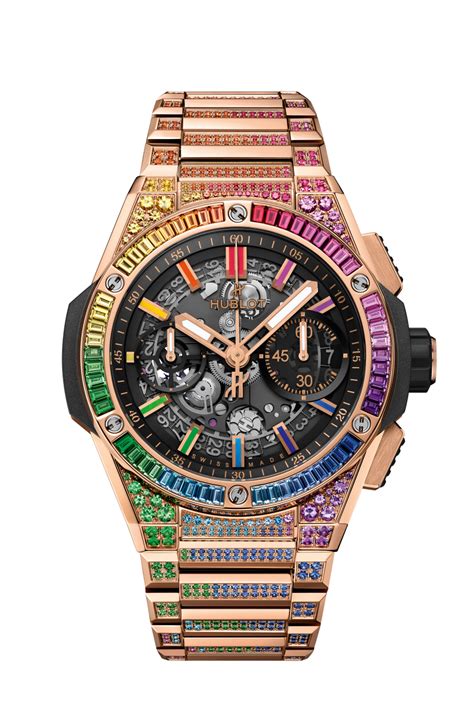 hublot big bang king gold rainbow|hublot rainbow watches.